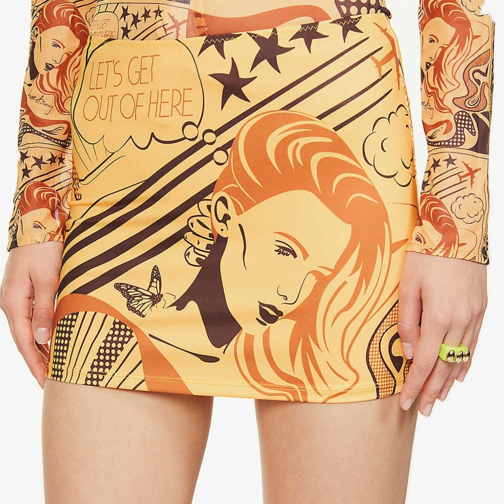 House of Sunny Let's Get Out Of Here Mini Skirt